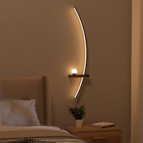 2-Pack Modern Orb Arc Wall Lamp Plug In Wall Sconces For