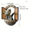 1Pc Resin Dragon Sculpture Window Front Dragon Statue