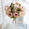 1Pc Realistic Peony Silk Flowers For Home Decor And
