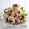 1Pc Realistic Peony Silk Flowers For Home Decor And