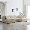 U-Shaped Sectional Sofa Wreversible Footrest 5-Seater