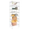 8-Tier Wire Shelving Unit Adjustable Steel Wire Rack Chrome