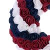 Independence Day Wreath Artificial Blue White Red Flower