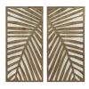 Two-Tone 2-Piece Wood Panel Wall Decor Set