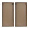 Two-Tone 2-Piece Wood Panel Wall Decor Set