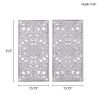 Distressed Carved Wood 2-Piece Wall Decor Set