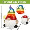 1Pc Garden Rainbow Gnome Resin Statue Faceless Doll Figure