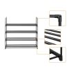 2 Set 4 Tiers Shoe Rack Shoe Tower Shelf Storage Organizer F