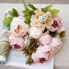 1Pc Realistic Peony Silk Flowers For Home Decor And