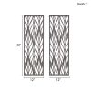Grey Laser Cut Wood 2-Piece Panel Wall Decor Set