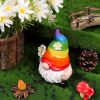 1Pc Garden Rainbow Gnome Resin Statue Faceless Doll Figure