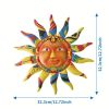 1Pc Creative Metal Sun Wall Decor Metal Wall Art