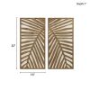 Two-Tone 2-Piece Wood Panel Wall Decor Set