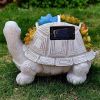 Outdoor Solar Led Turtle Light Succulents Planter Stand Gard