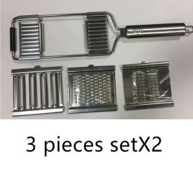 Stainless Steel Grater Vegetable And Fruit Slicer Peeler (Option: 6 sets tools)