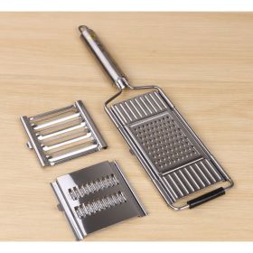 Stainless Steel Grater Vegetable And Fruit Slicer Peeler (Option: Stainless steel)
