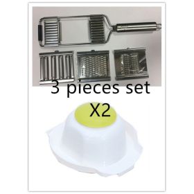 Stainless Steel Grater Vegetable And Fruit Slicer Peeler (Option: 6 sets tools Hand guard)