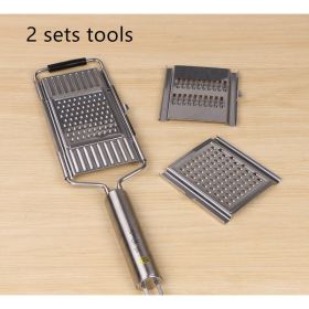 Stainless Steel Grater Vegetable And Fruit Slicer Peeler (Option: 2 sets tools)