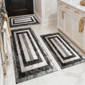 Washable 3-Piece Kitchen Rug Set (Style: Style 06)