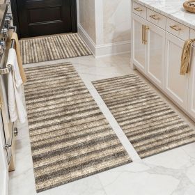 Washable 3-Piece Kitchen Rug Set (Style: Style 14)