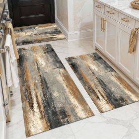Washable 3-Piece Kitchen Rug Set (Style: Style 15)