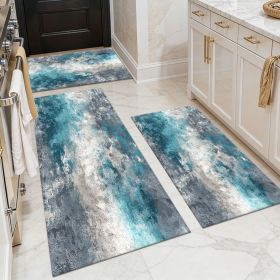 Washable 3-Piece Kitchen Rug Set (Style: Style 11)