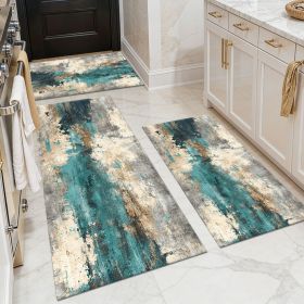 Washable 3-Piece Kitchen Rug Set (Style: Style 07)