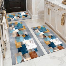 Washable 3-Piece Kitchen Rug Set (Style: Style 02)
