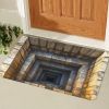 3D Stone Step Optical Illusion Doormat