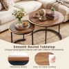 Modern Round Nesting Coffee Tables - Set of 2