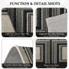 Washable 3-Piece Kitchen Rug Set