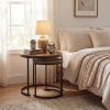 Modern Round Nesting Coffee Tables - Set of 2