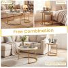 Modern Round Nesting Coffee Tables - Set of 2