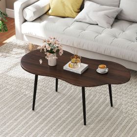 Sculptural Cloud Coffee Table (Color: Walnut)