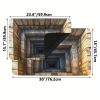 3D Stone Step Optical Illusion Doormat