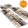 Washable 3-Piece Kitchen Rug Set