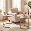 Modern Round Nesting Coffee Tables - Set of 2