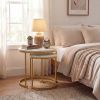 Modern Round Nesting Coffee Tables - Set of 2