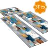 Washable 3-Piece Kitchen Rug Set