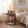 Modern Round Nesting Coffee Tables - Set of 2