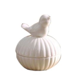 Ceramic Decoration Storage Box (Option: 7 x 8 cm - White)