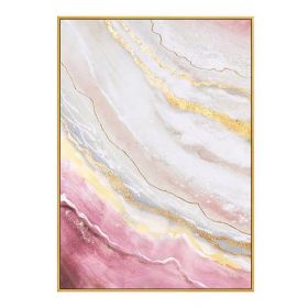 Hand Painted Gold Foil Abstract Oil Painting Wall Art Mo (size: 50 x 70 cm)