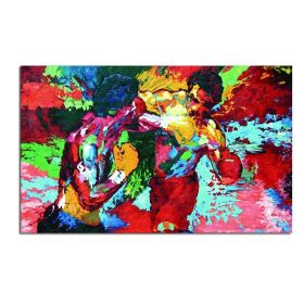 Hand-Painted Abstract Oil Painting Wall Art (Option: Style B - 150 x 220 cm)