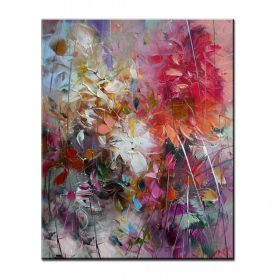 Hand-Painted Abstract Oil Painting Wall Art (Option: Style A - 100 x 150 cm)
