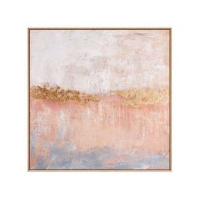 Pink Abstract Oil Painting Wall Art (size: 60 x 60 cm)