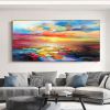 Handmade Hand Painted Wall Art On Canvas Abstract Knife