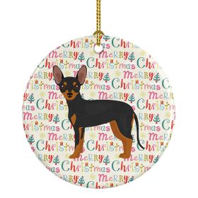 Ceramic Ornament Christmas (Design: Prague Ratter - Merry Christmas)