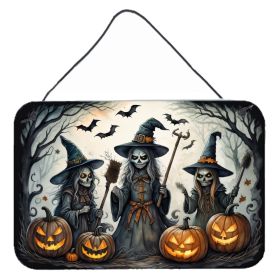 Spooky Halloween Wall Or Door Hanging (Design: Witches)